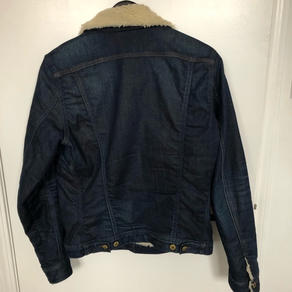 Diesel denim, shearling lined coat. - Picture 3 of 3